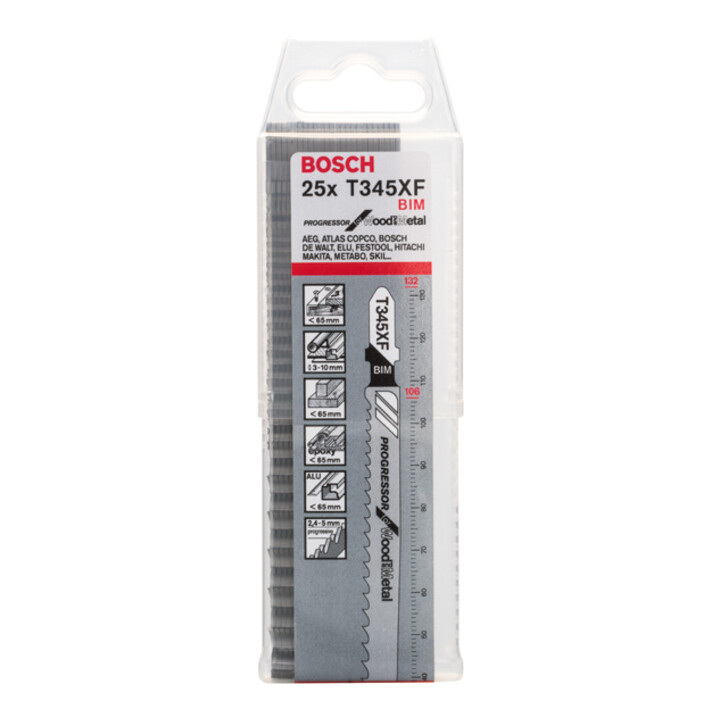 Bosch decoupeerzaagblad T 345 XF, Progressor for Wood and Metal