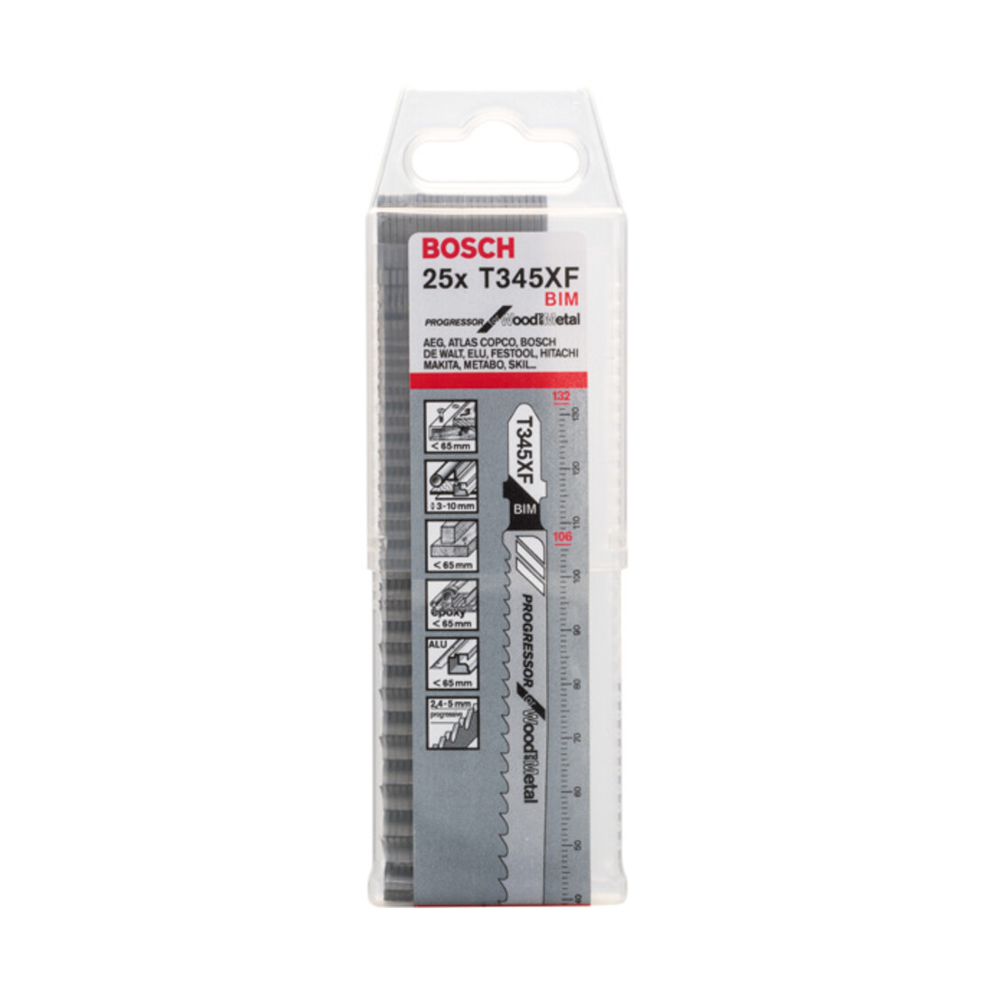 Bosch decoupeerzaagblad T 345 XF, Progressor for Wood and Metal