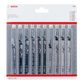 Bosch decoupeerzaagbladen set hout, 10 delig