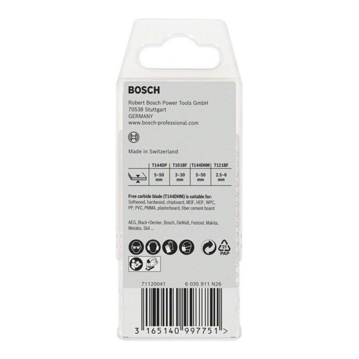 Bosch decoupeerzaagbladen set JSB hout en metaal 15 stuks
