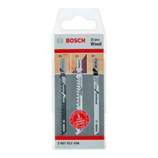 Bosch decoupeerzaagbladen set JSB Wood 15-delig