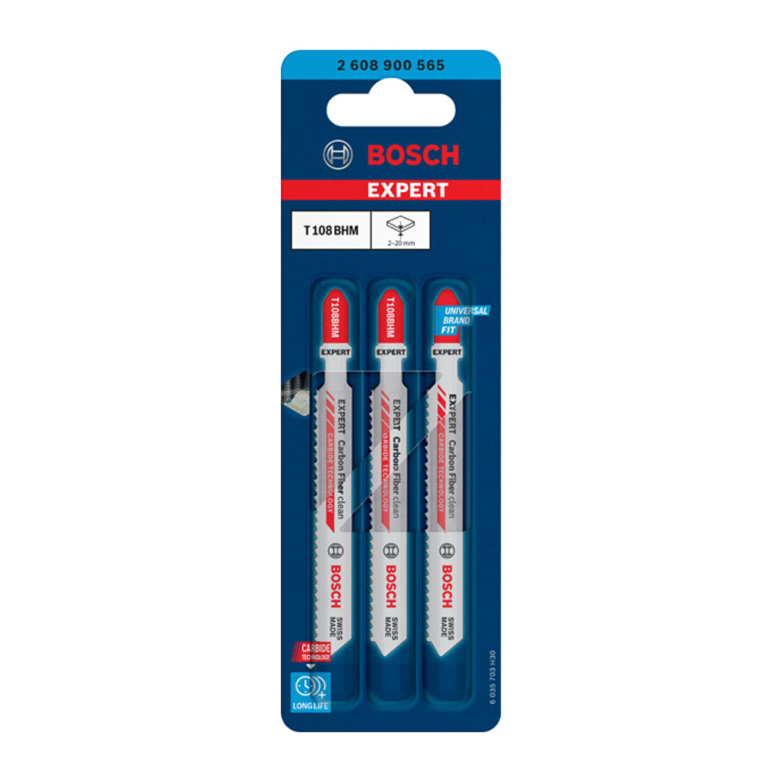 BOSCH Decoupeerzaagbladen, set, Omschrijving: T108BHM-E