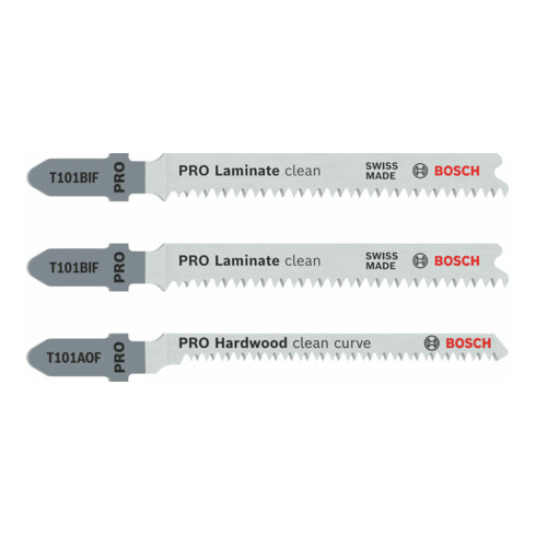 Bosch decoupeerzaagbladen-set Special for Laminate 3-delige enkele nokschacht