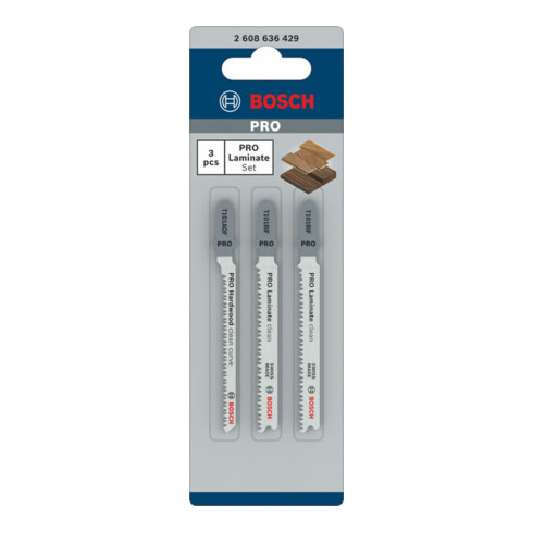 Bosch decoupeerzaagbladen-set Special for Laminate 3-delige enkele nokschacht