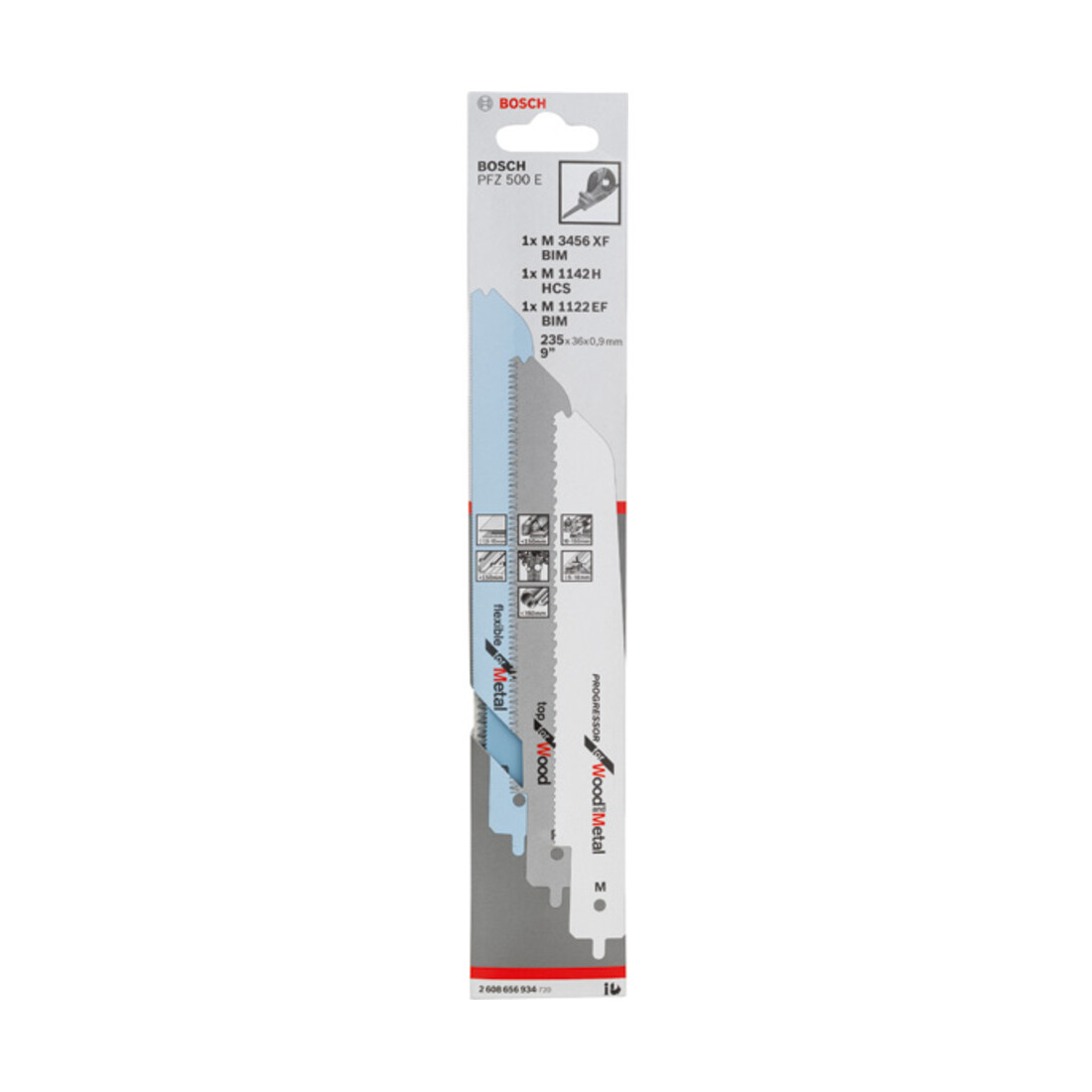 Bosch decoupeerzaagbladen-set voor Bosch multizaag 3 delig voor PFZ 500 E