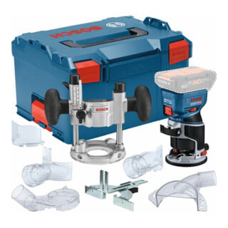 Bosch Défonceuse sans fil GKF 18V-8, unité plongeante TE 600 en L-BOXX 238