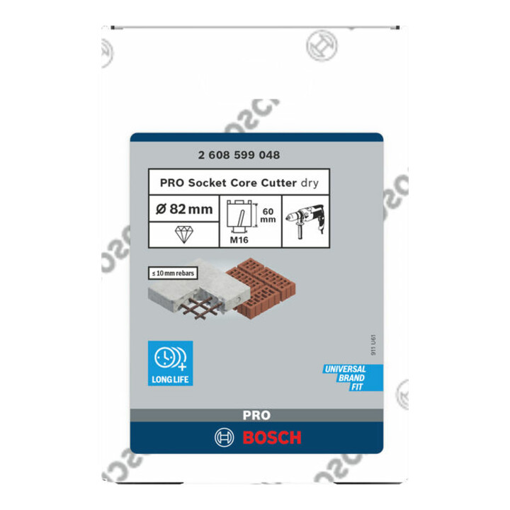Bosch Diamant-Dosensenker 82 mm, 60 mm, 4 Segmente, 10 mm