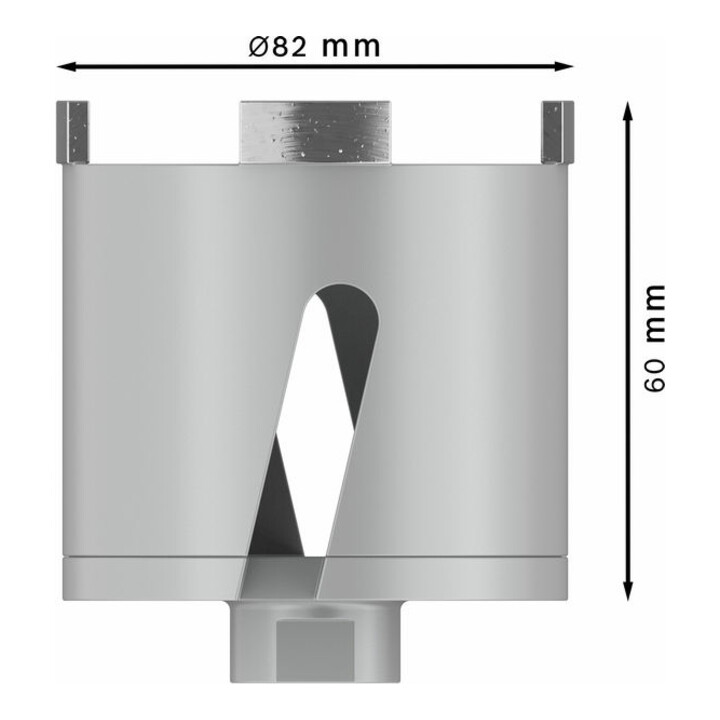 Bosch Diamant-Dosensenker 82 mm, 60 mm, 4 Segmente, 10 mm