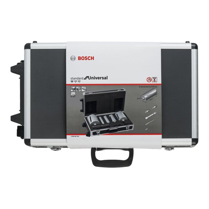 Bosch diamant-droogboorset G 1/2", 5-delig 38/52/65/117/127 mm 150 mm 7 mm