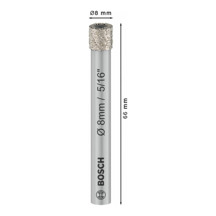 Bosch Diamantbohrer Expert for Ceramic, 8 mm