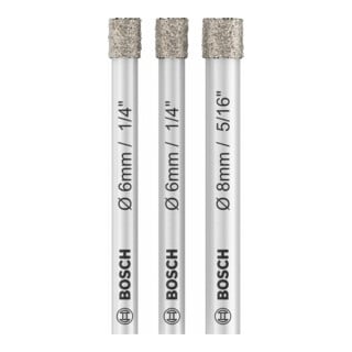 Bosch Diamantbohrer-Set Expert for Ceramic (6, 6, 8 mm)