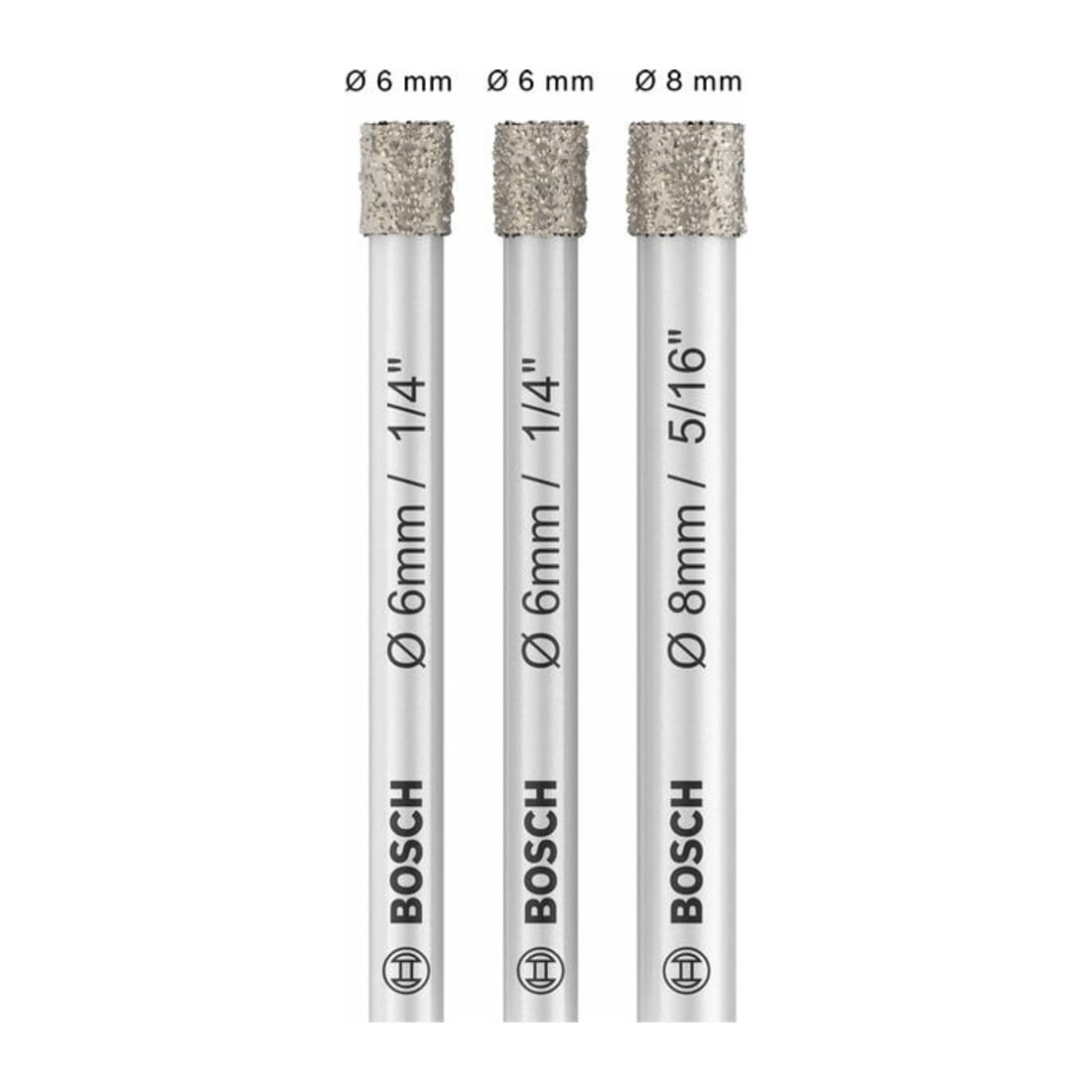 Bosch Diamantbohrer-Set Expert for Ceramic (6, 6, 8 mm)