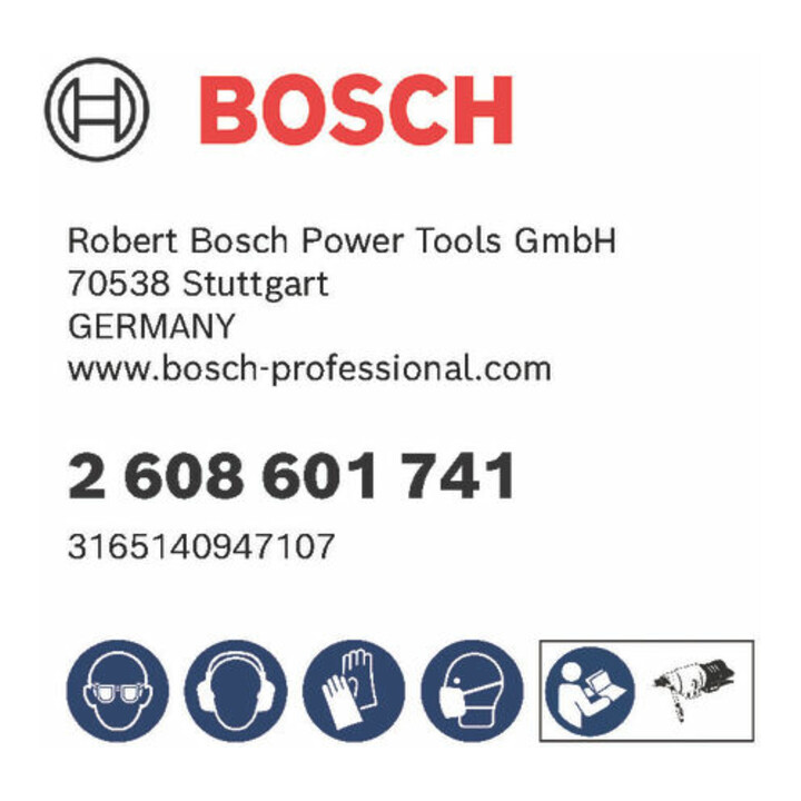 Bosch Diamantbohrkrone Standard for Concrete 1 1/4" UNC 122 mm 450 mm 10 10 mm