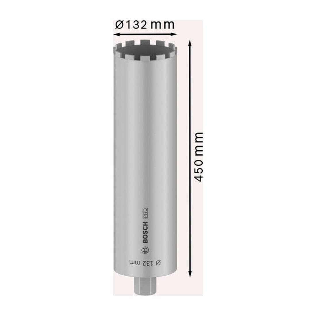 Bosch Diamantbohrkrone Standard for Concrete 1 1/4" UNC 132 mm 450 mm 11 10 mm