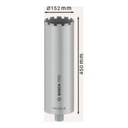 Bosch Diamantbohrkrone Standard for Concrete 1 1/4" UNC 152 mm 450 mm 12 10 mm-4
