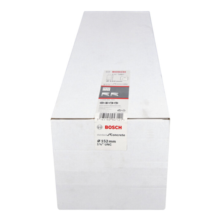 Bosch Diamantbohrkrone Standard for Concrete 1 1/4" UNC 152 mm 450 mm 12 10 mm