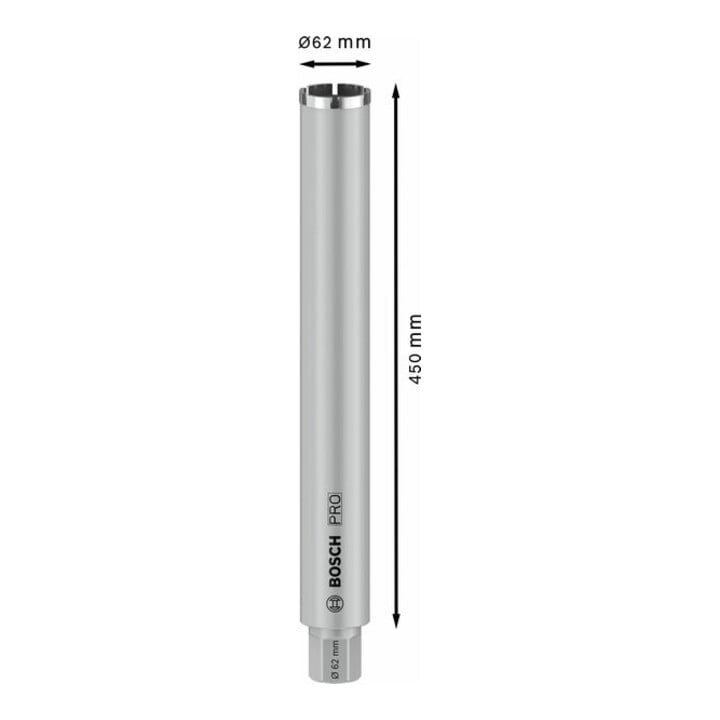 Bosch Diamantbohrkrone Standard for Concrete 1 1/4" UNC 62 mm 450 mm 6, 10 mm