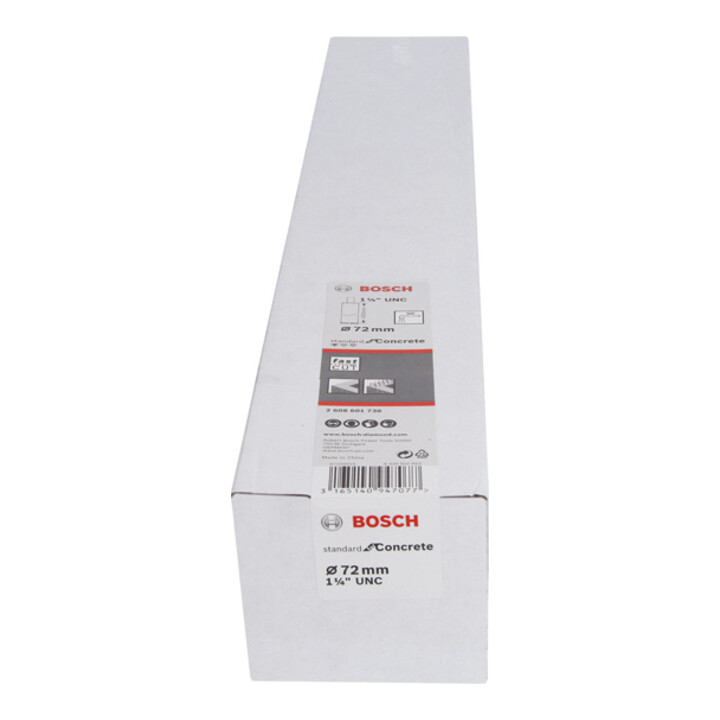Bosch Diamantbohrkrone Standard for Concrete 1 1/4" UNC 72 mm 450 mm 7, 10 mm