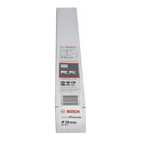 Bosch Diamantbohrkrone Standard for Concrete G 1/2", 28 mm 300 mm 3, 10 mm