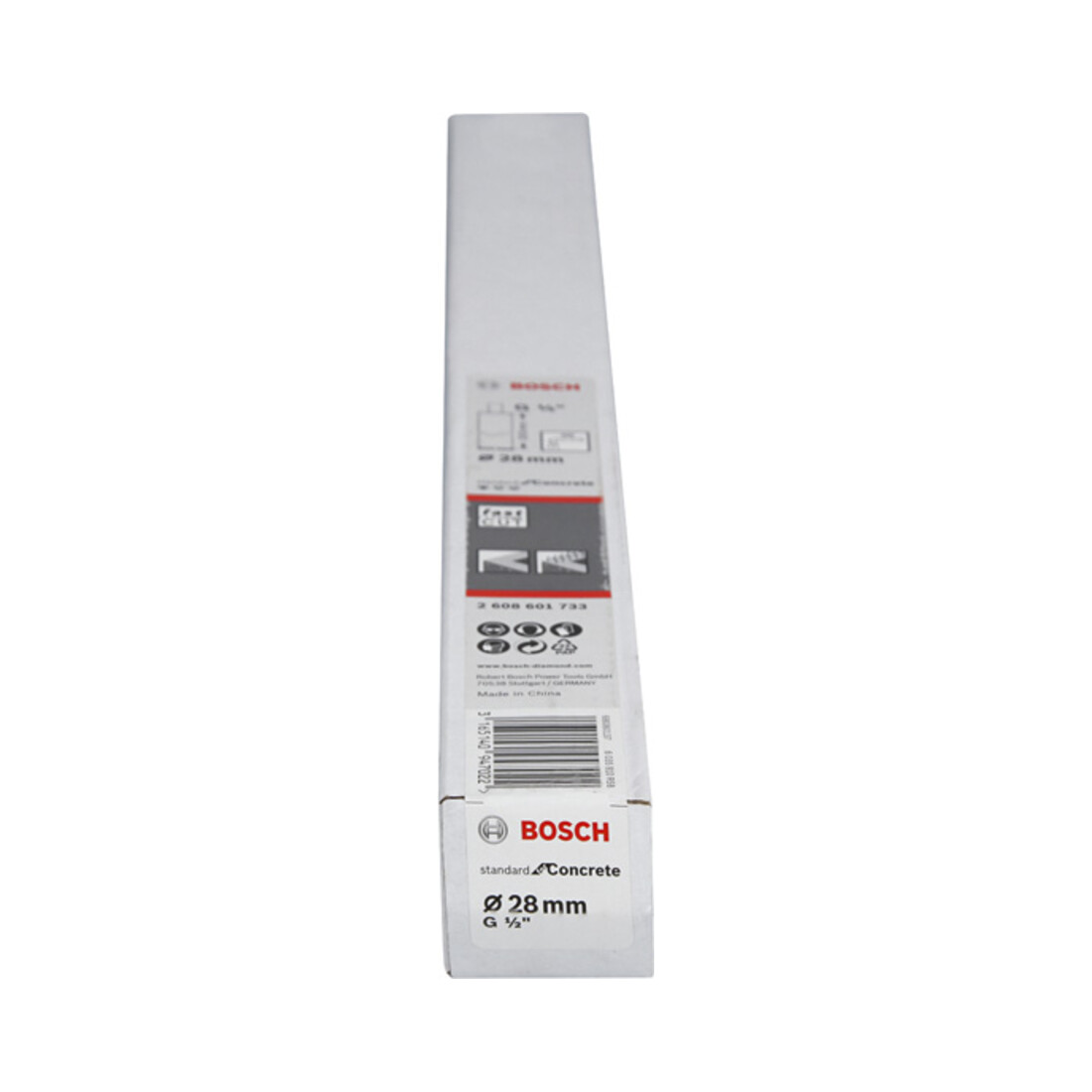 Bosch diamantboorkroon Standard for Concrete G 1/2", 28 mm 300 mm 3, 10 mm