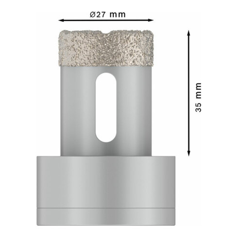 Bosch diamantboormachine X-LOCK Best for Ceramic Dry Speed 27 x 35 mm
