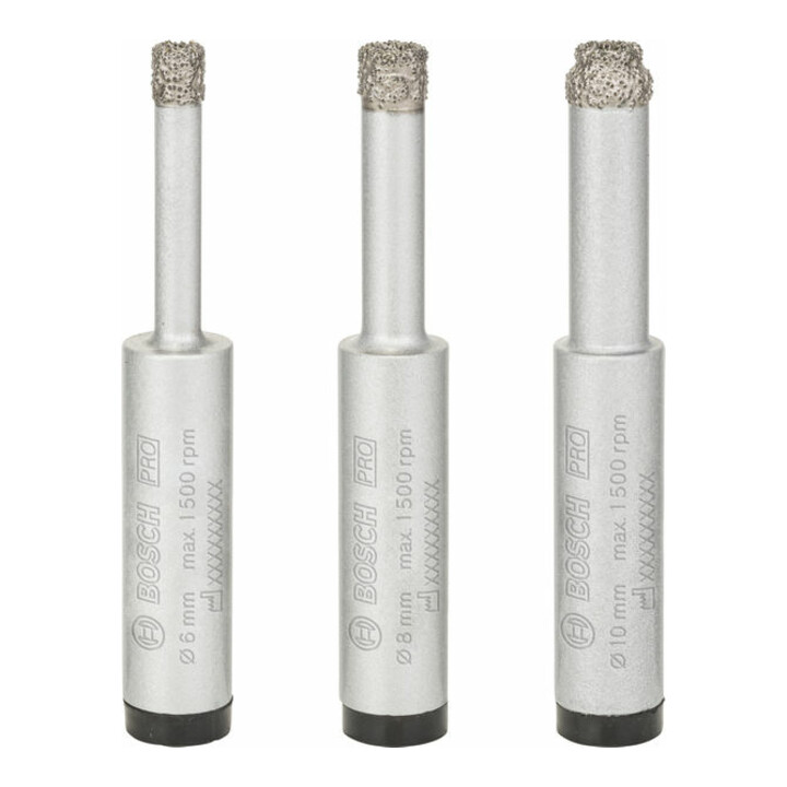 Bosch diamantboren droogboren set Robust Line Easy Dry Best for Ceramic 3-delig 6-10mm