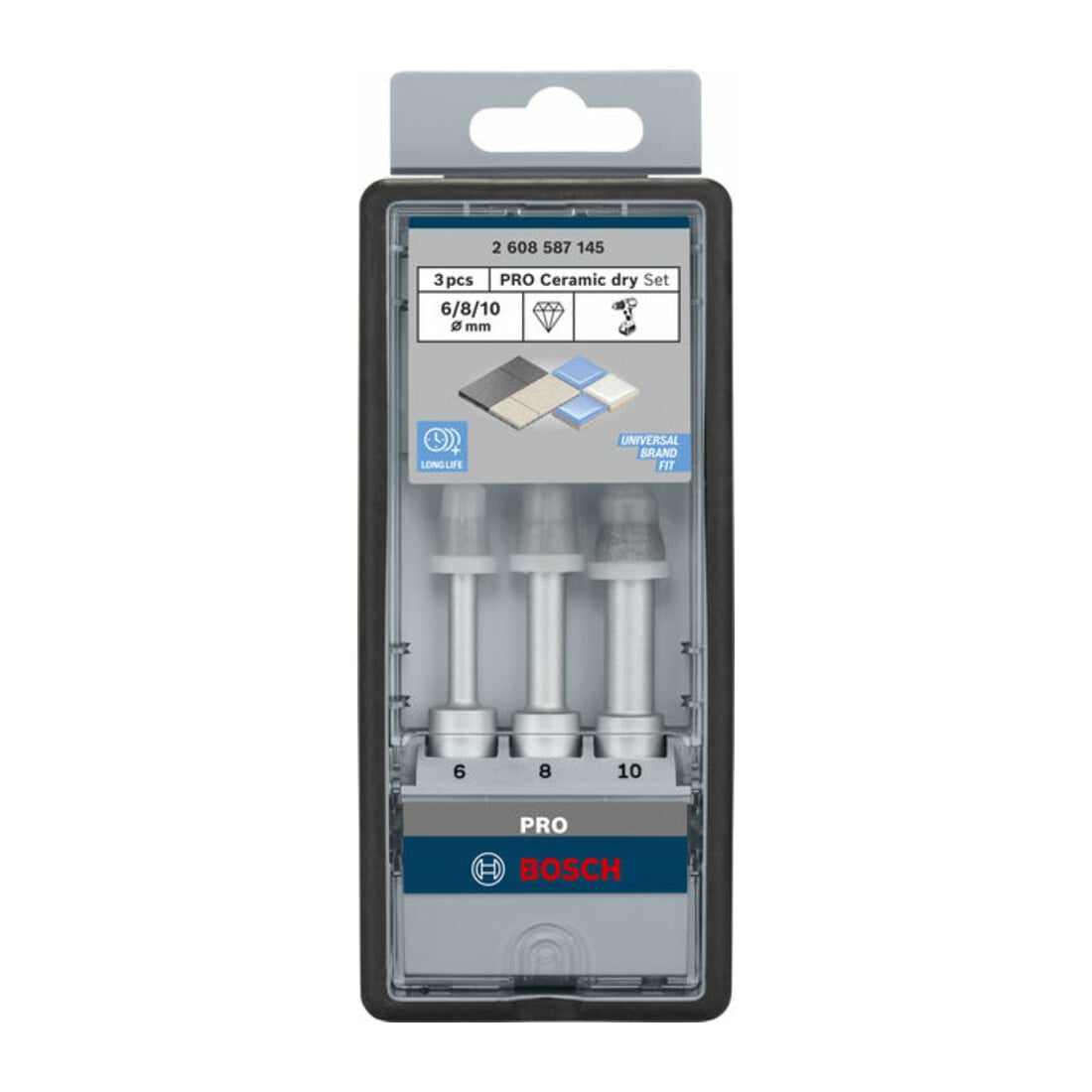 Bosch diamantboren droogboren set Robust Line Easy Dry Best for Ceramic 3-delig 6-10mm