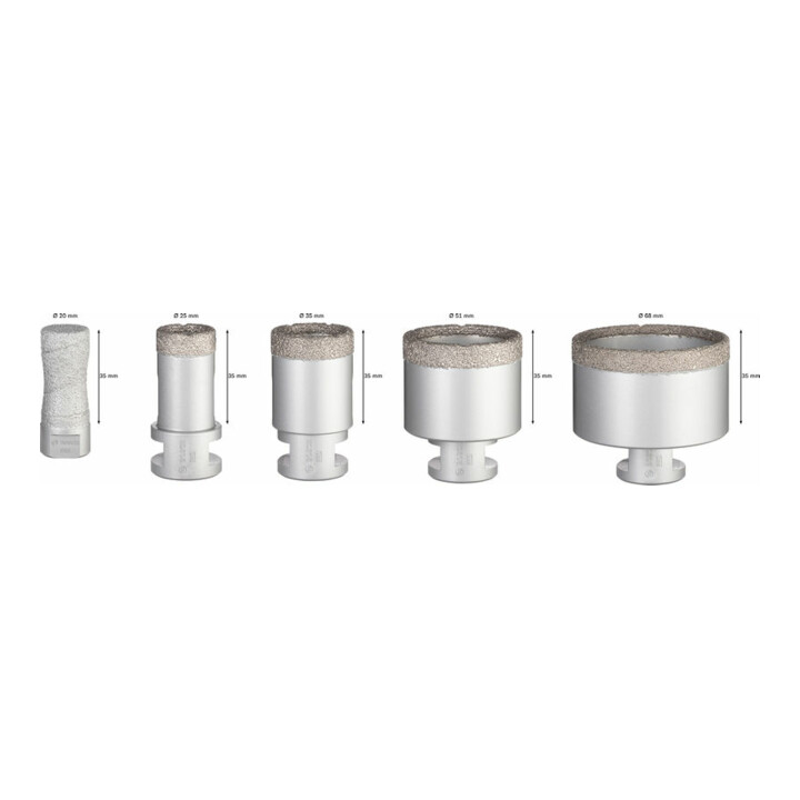 Bosch diamantboren set Diamont Dry Speed 5-delig 20 - 68 mm