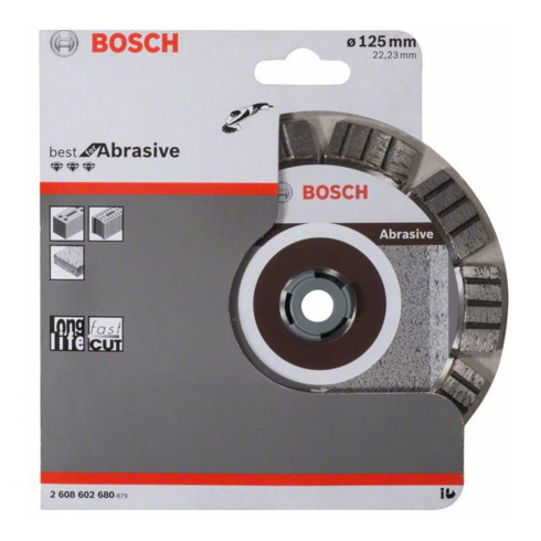 Bosch diamantdoorslijpschijf Best for Abrasive 125 x 22,23 x 2,2 x 12 mm