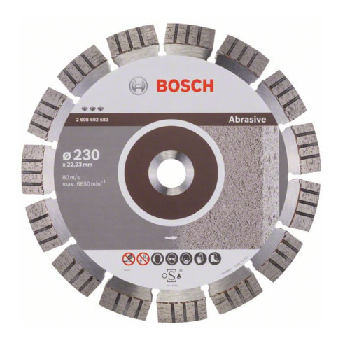 Bosch diamantdoorslijpschijf Best for Abrasive 230 x 22,23 x 2,4 x 15 mm