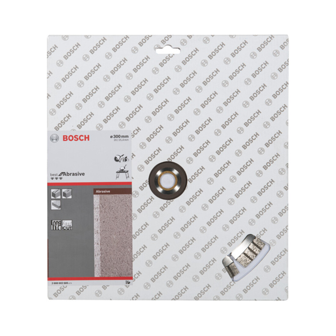 Bosch diamantdoorslijpschijf Best for Abrasive 300 x 20,00/25,40 x 2,8 x 15 mm