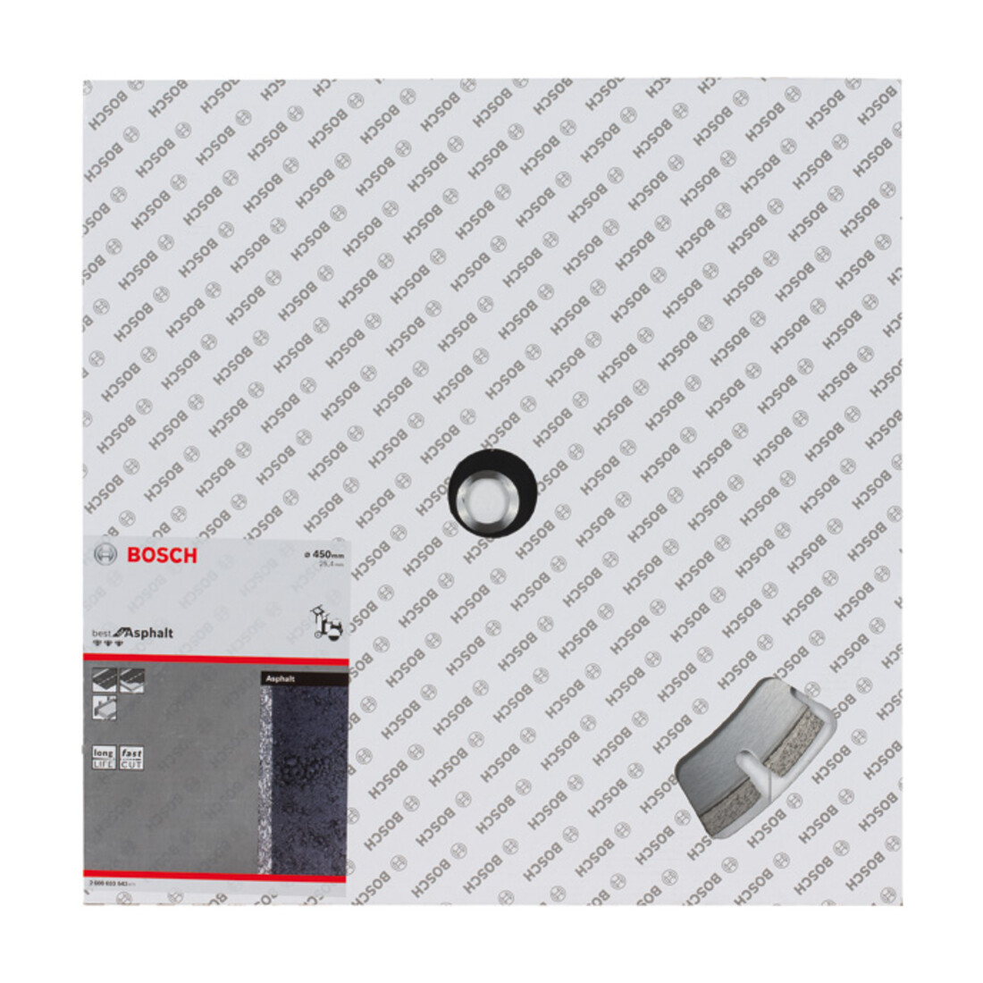 Bosch diamantdoorslijpschijf Best for Asphalt 450 x 25,40 x 3,6 x 12 mm