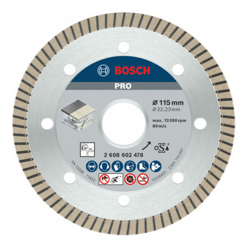 Bosch diamantdoorslijpschijf Best for Ceramic Extra-Clean Turbo