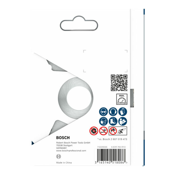 Bosch diamantdoorslijpschijf Best for Ceramic Extra-Clean Turbo 115 x 22,23 x 1,4 x 7 mm