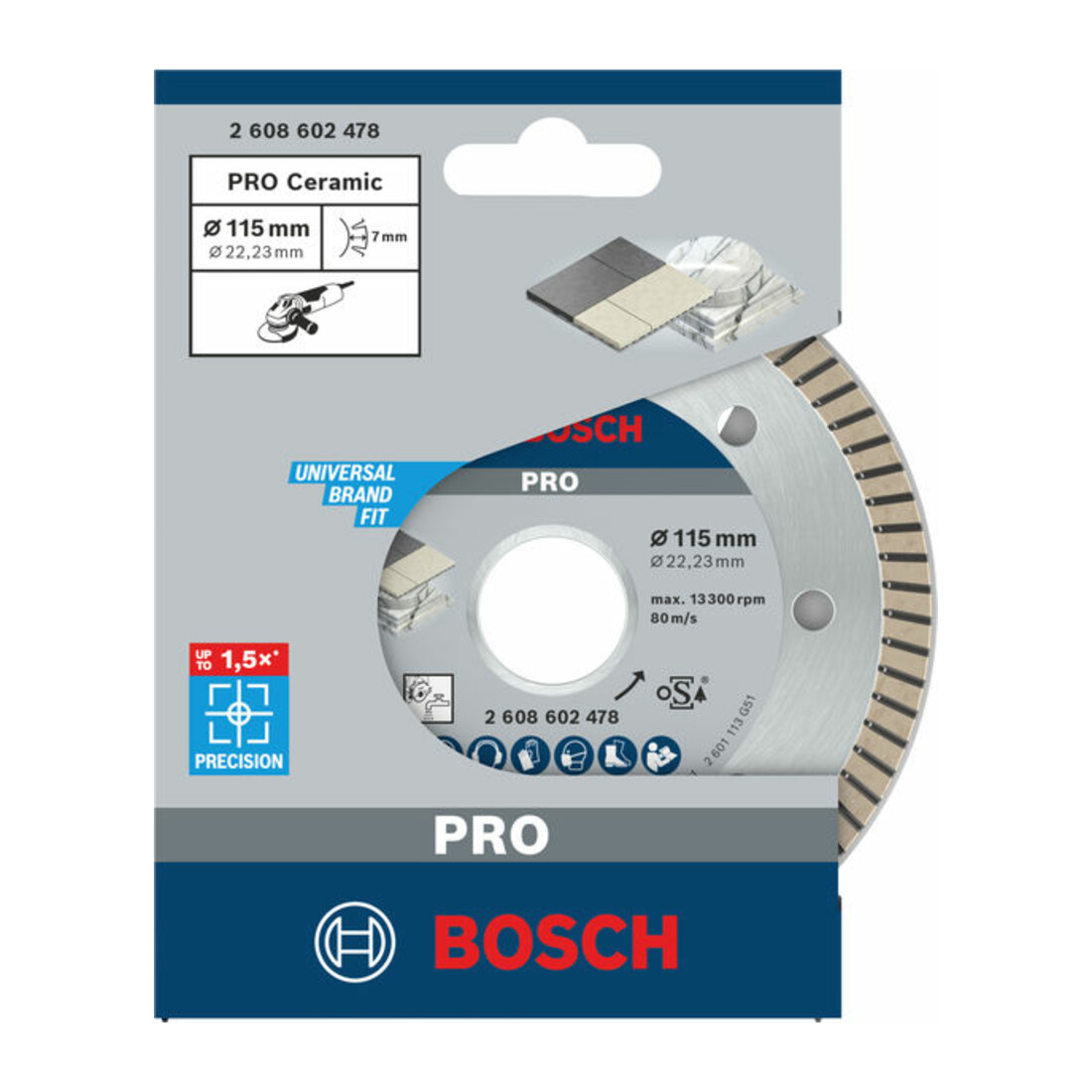 Bosch diamantdoorslijpschijf Best for Ceramic Extra-Clean Turbo