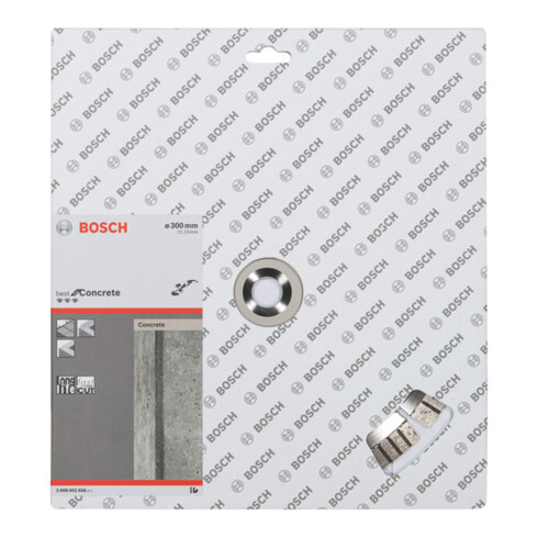 Bosch diamantdoorslijpschijf Best for Concrete 300 x 22,23 x 2,8 x 15 mm