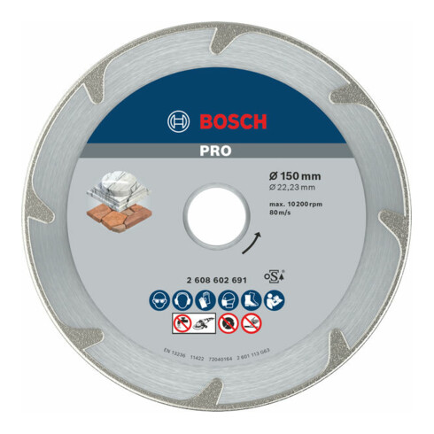 Bosch diamantdoorslijpschijf Best for Marble 150 x 22,23 x 2,2 x 3 mm