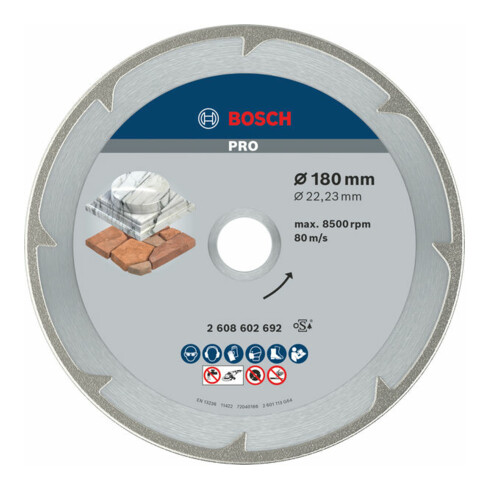 Bosch diamantdoorslijpschijf Best for Marble 180 x 22,23 x 2,2 x 3 mm
