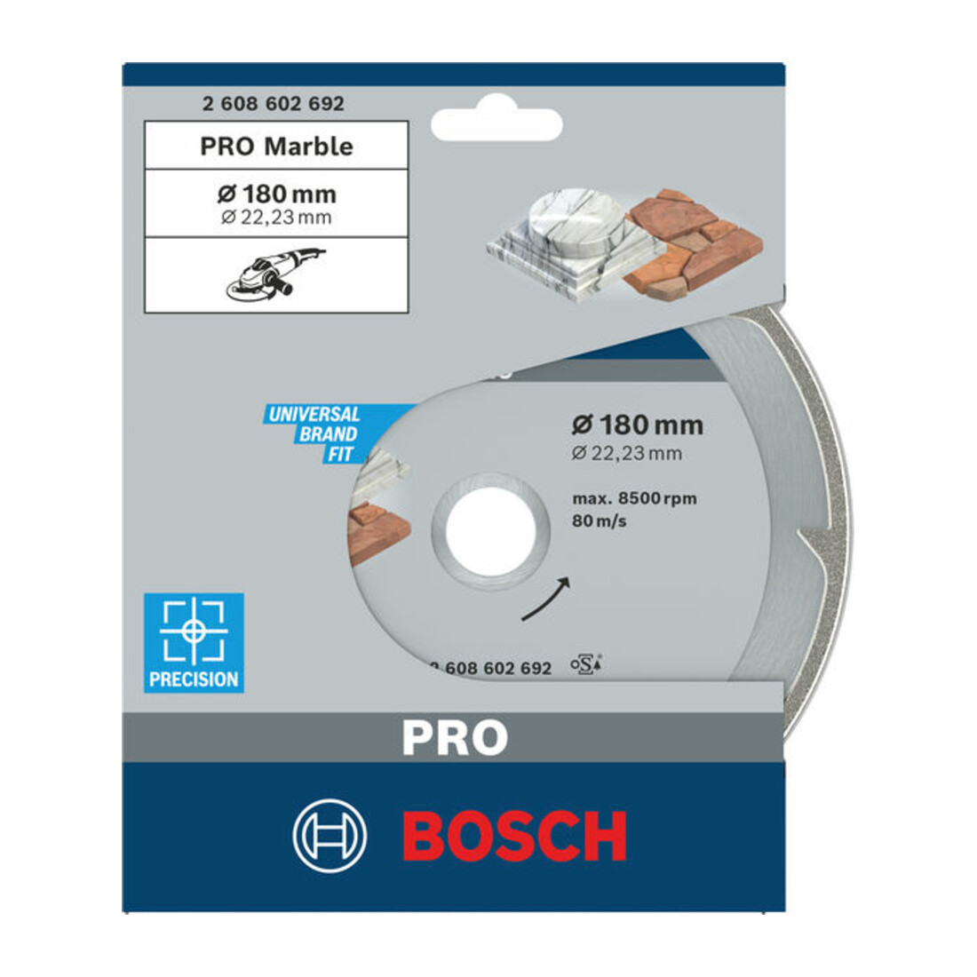 Bosch diamantdoorslijpschijf Best for Marble 180 x 22,23 x 2,2 x 3 mm