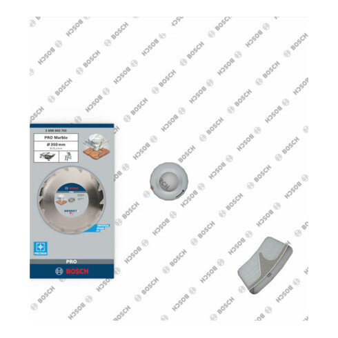 Bosch diamantdoorslijpschijf Best for Marble 350 x 25,40 x 2,6 x 5 mm