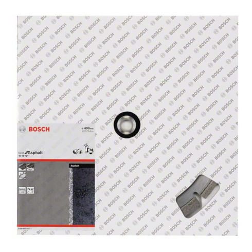 Bosch diamantdoorslijpschijf Best for Asphalt 400 x 20,00/25,40 x 3,2 x 12 mm