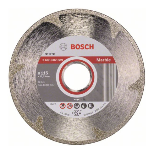Bosch diamantdoorslijpschijf Best for Marble 115 x 22,23 x 2,2 x 3 mm