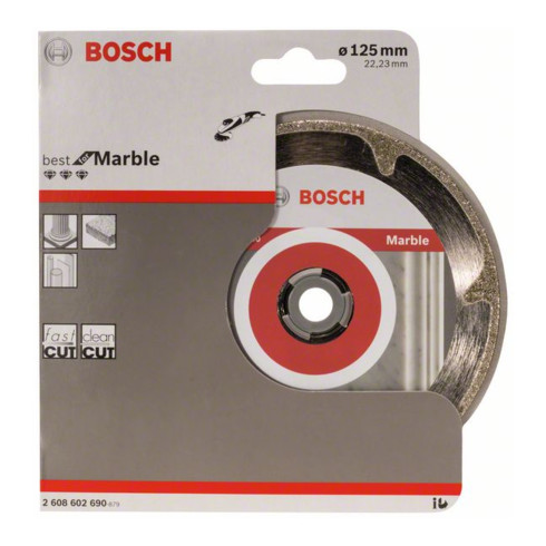 Bosch diamantdoorslijpschijf Best for Marble 125 x 22,23 x 2,2 x 3 mm