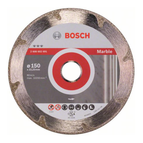 Bosch diamantdoorslijpschijf Best for Marble 150 x 22,23 x 2,2 x 3 mm