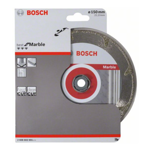 Bosch diamantdoorslijpschijf Best for Marble 150 x 22,23 x 2,2 x 3 mm