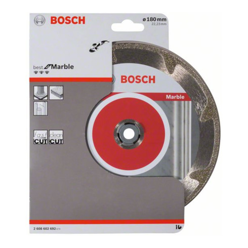Bosch diamantdoorslijpschijf Best for Marble 180 x 22,23 x 2,2 x 3 mm