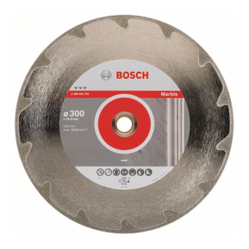 Bosch diamantdoorslijpschijf Best for Marble 300 x 25,40 x 2,6 x 5 mm