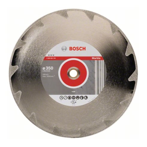 Bosch diamantdoorslijpschijf Best for Marble 350 x 25,40 x 2,6 x 5 mm