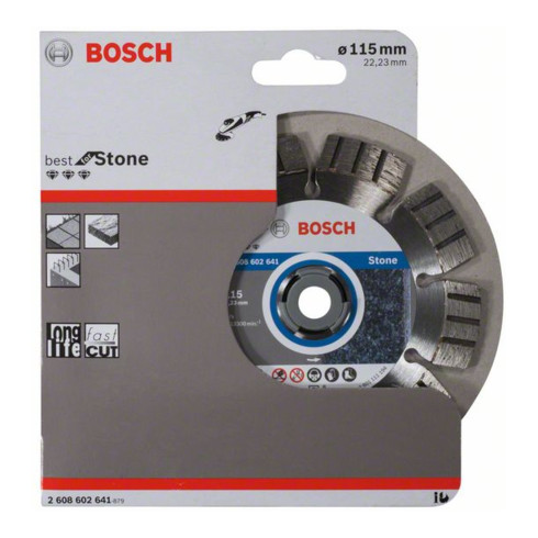 Bosch diamantdoorslijpschijf Best voor steen 115 x 22,23 x 2,2 x 12 mm