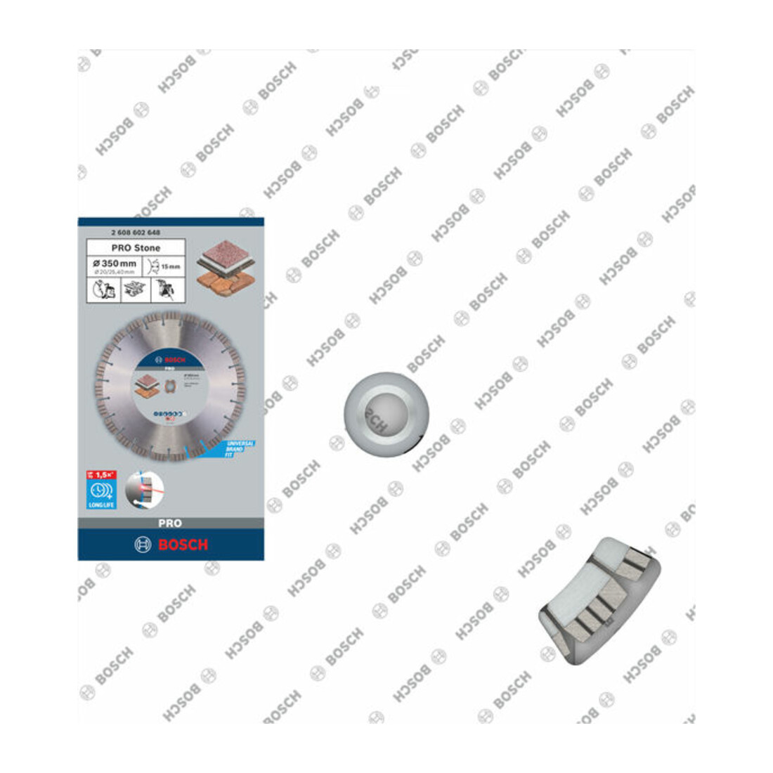 Bosch diamantdoorslijpschijf Best voor steen 350 x 20,00/25,40 x 3,2 x 15 mm